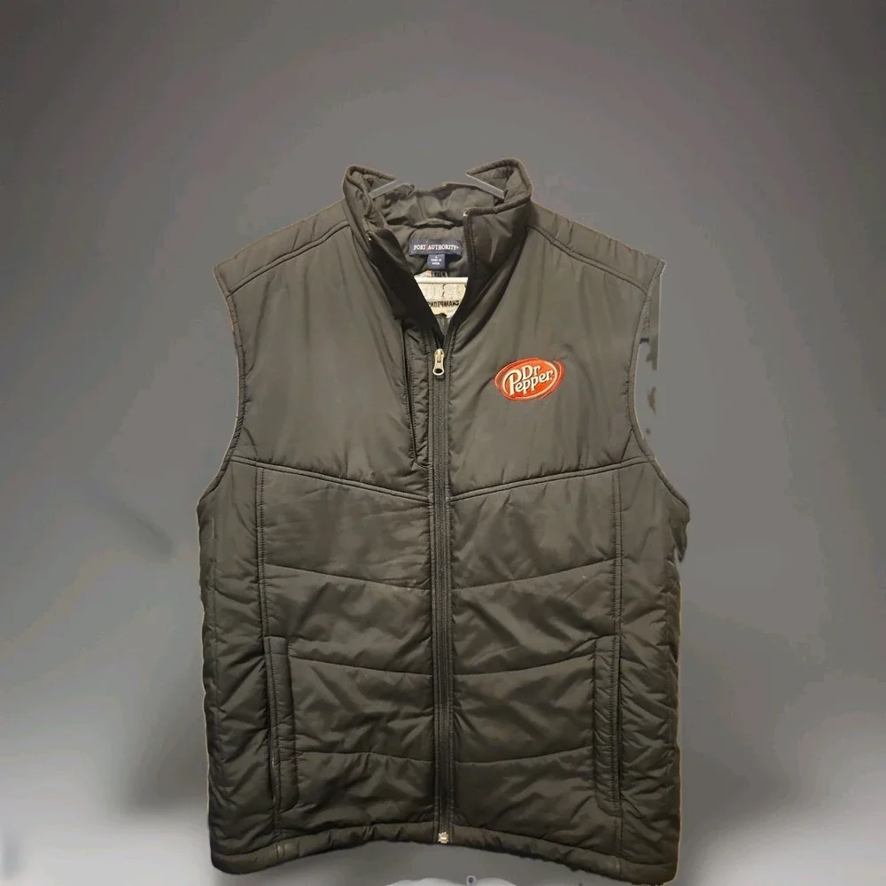 Port Authority Dr Pepper Puffer Vest Mens Large Black J706 SEC Championship 2011 - Picture 1 of 4